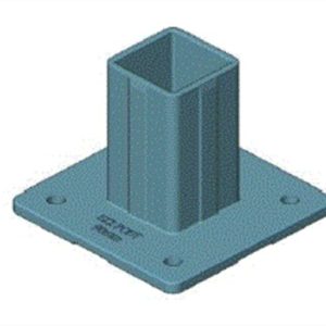 90mm 4 Hole Pier Base